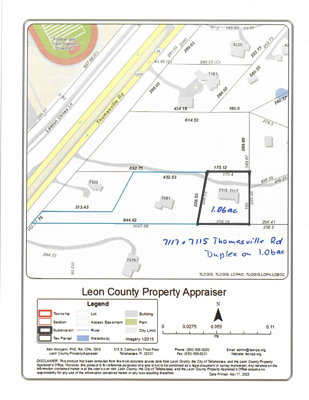 Photo of 7115+7117 THOMASVILLE Road #0, Tallahassee, FL 32312 (MLS # 383291)