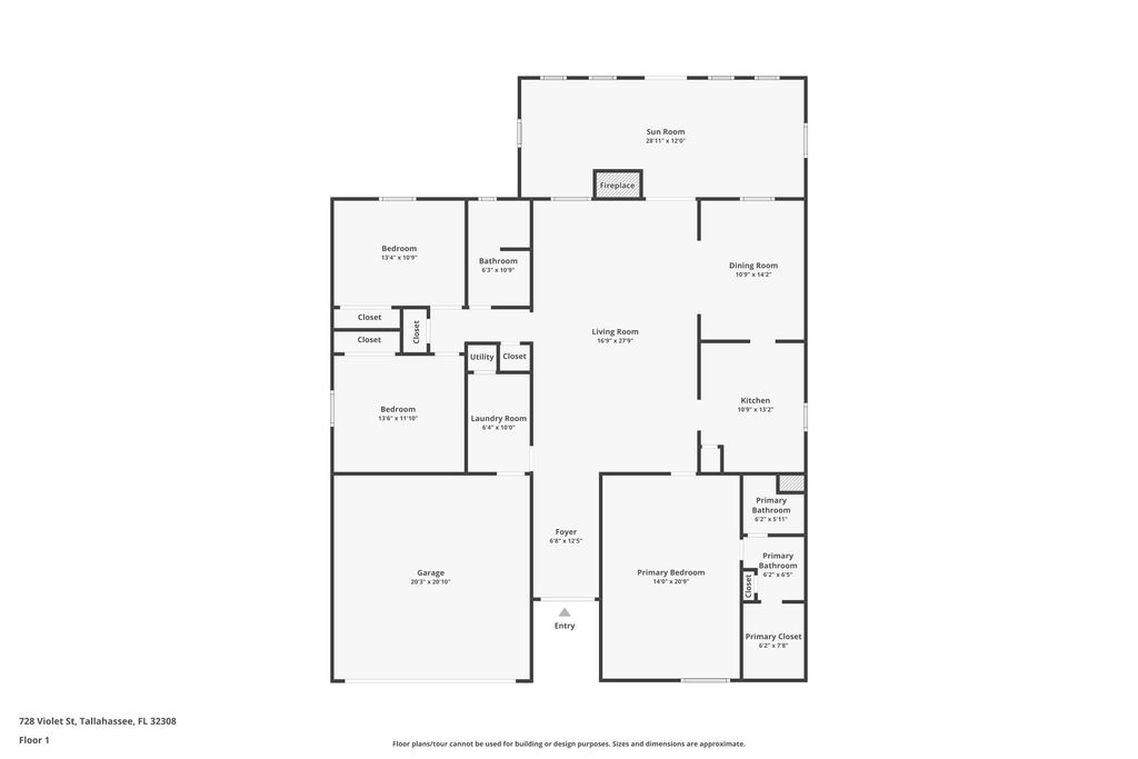 Photo of 728 Violet Street, Tallahassee, FL 32308 (MLS # 397183)