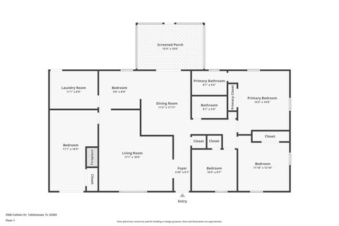 Tiny photo for 2506 Colleen Drive, Tallahassee, FL 32303 (MLS # 402679)