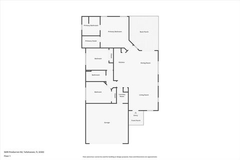 Tiny photo for 5699 Pinebarren Road, Tallahassee, FL 32303 (MLS # 391581)