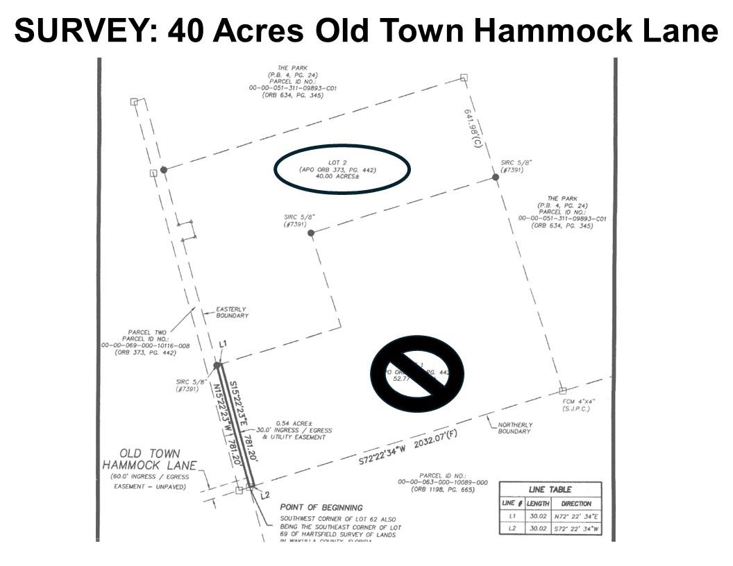 20 ac OLD TOWN HAMMOCK Lane