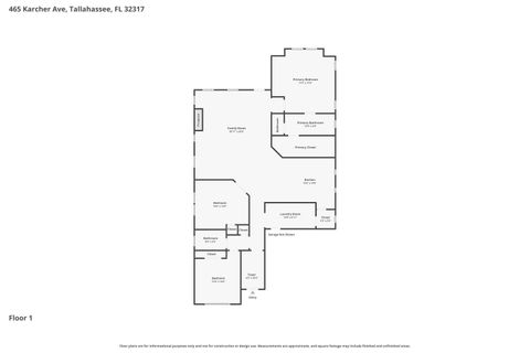Tiny photo for 465 KARCHER Avenue, Tallahassee, FL 32317 (MLS # 396925)