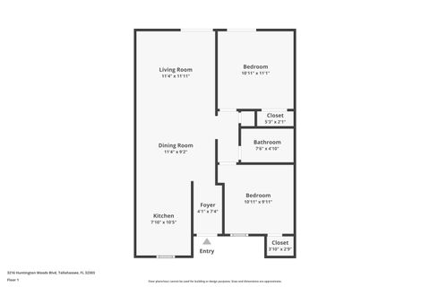 Tiny photo for 3216 Huntington Woods Boulevard, Tallahassee, FL 32303 (MLS # 391788)