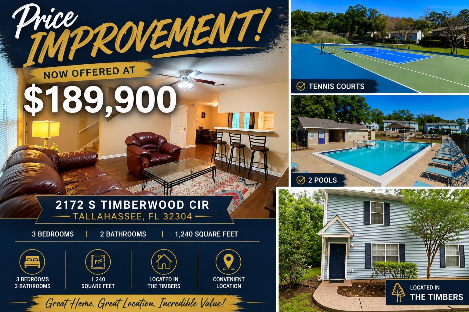 Photo 1 of 27 — 2172 S Timberwood Circle, Tallahassee, FL 32304