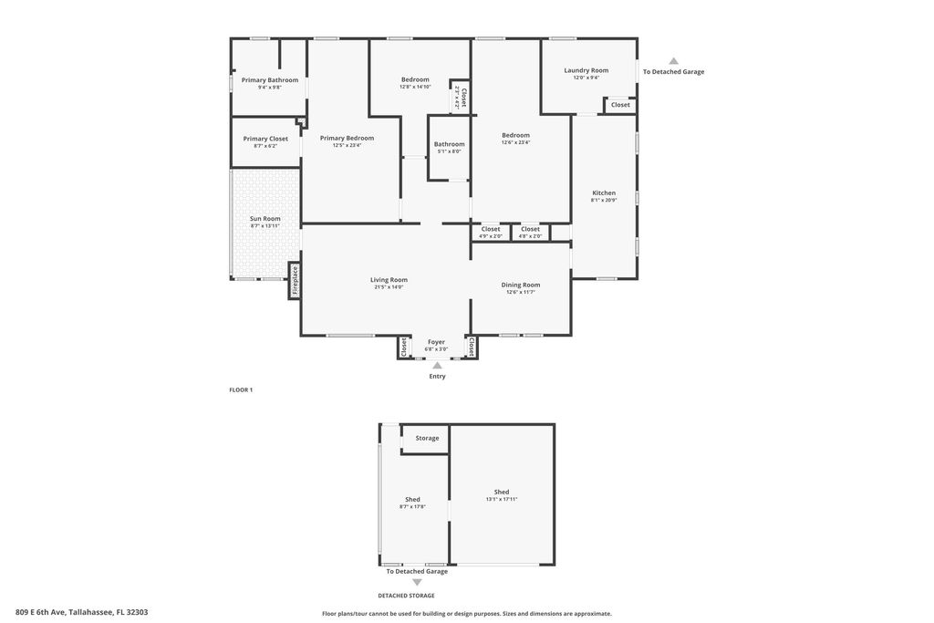 Photo of 809 E 6th Avenue, Tallahassee, FL 32303 (MLS # 399943)