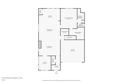 Tiny photo for 3414 CONEFLOWER Drive, Tallahassee, FL 32311 (MLS # 399243)