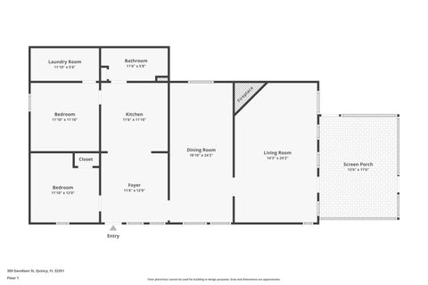 Tiny photo for 309 DAVIDSON Street, Quincy, FL 32351 (MLS # 394419)