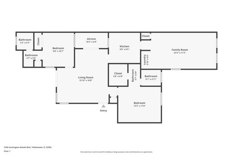 Tiny photo for 3156 Huntington Woods Blvd, Tallahassee, FL 32303 (MLS # 398378)
