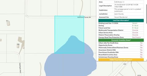 Tiny photo for 000 ROBINSON FARMS Road, Tallahassee, FL 32317 (MLS # 395455)