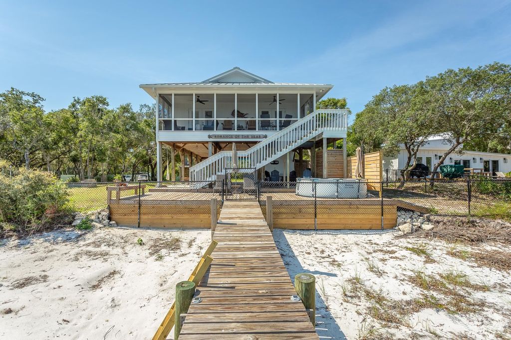 Photo of 203 &amp; 201 Harbor Circle, Alligator Point, FL 32346 (MLS # 390485)