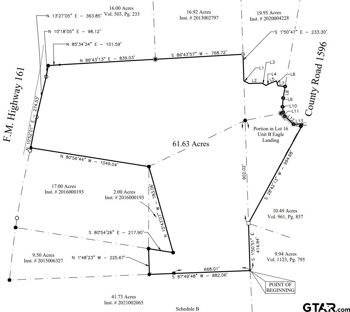 TBD County Road 1596 (61.63 Acres)
