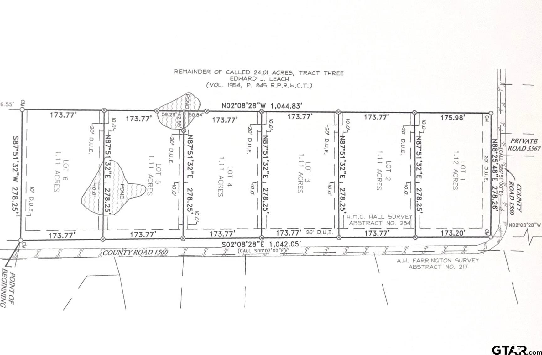 LOT 6 , Leach Woods East CR 1560