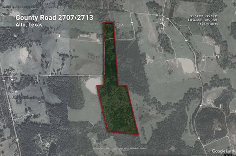 58.91 ac CR 2712 Alto TX 75925