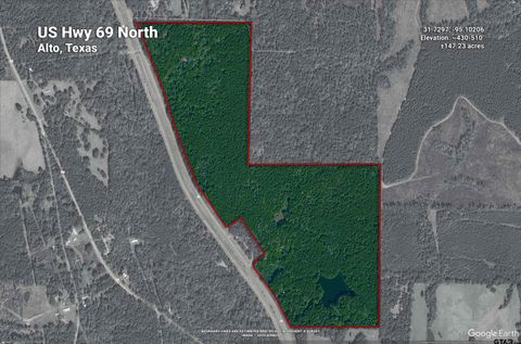 147.23 acres Hwy 69 Alto TX 75925