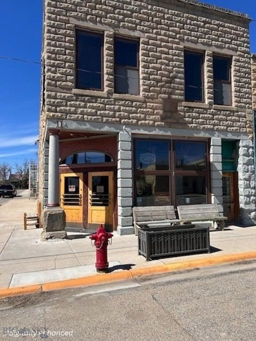 Historic two story commercial building located in the heart of downtown Harlowton! Offering over 4,100 sq ft, this well maintained property features a spacious main level, additional upstairs space with endless potential, and excellent visibility in a prime central location. The upper level provides opportunity for expansion, office space, storage, event space, or future redevelopment possibilities. Full of character and long standing presence, this property combines historic charm with functional commercial space. Conveniently located along Central Avenue with easy access and strong local traffic, this is a rare opportunity to own a versatile commercial building in Eastern Montana. Call today for additional information or to schedule a private showing! Info deemed reliable but not guaranteed. Buyer/buyer agent to verify.