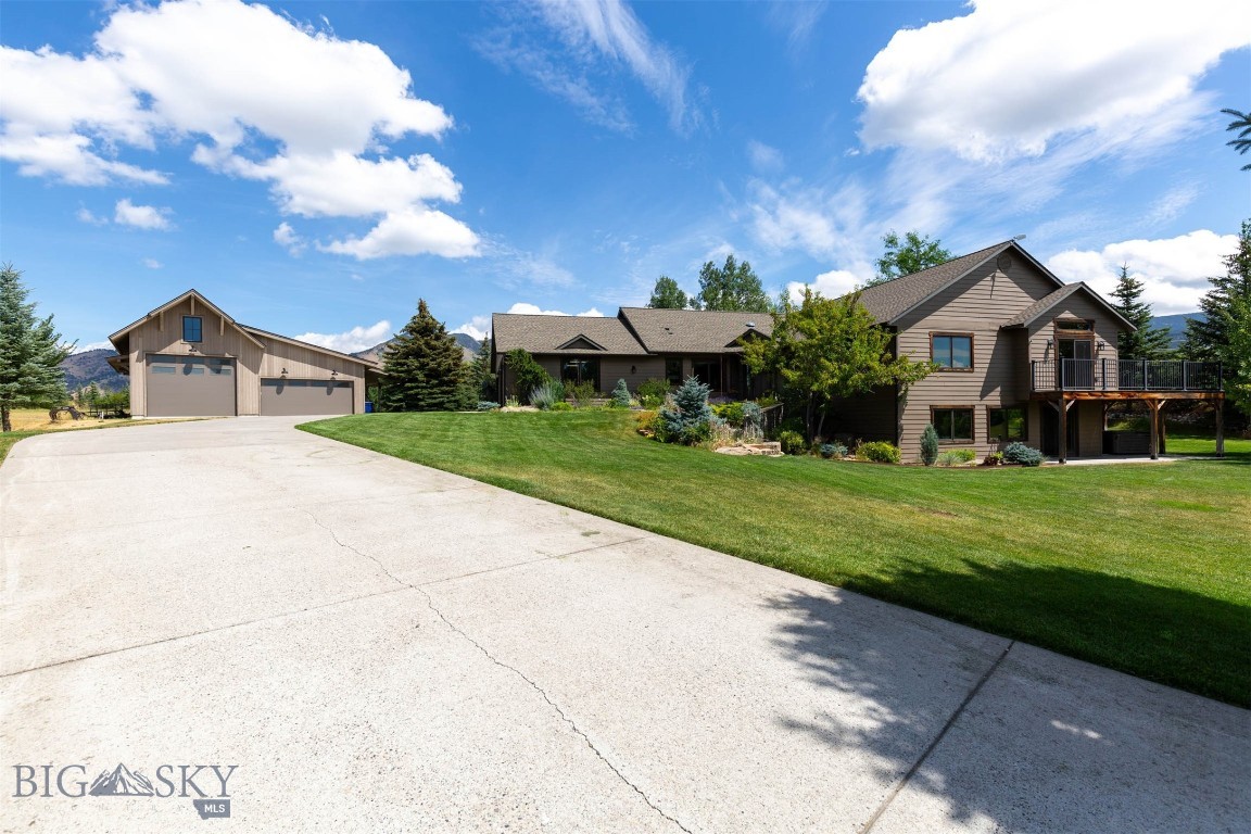 New MatterPort 3D Available Now. This incredible home is an extraordinary fusion of modern luxury and Montana beauty nestled on 2 pristine acres in one of Bozeman’s most desirable neighborhoods. This impeccably remodeled residence offers over 3,000 sq. ft. of refined living space, featuring 5 spacious bedrooms, a dedicated office, and 3.5 fully renovated bathrooms—all thoughtfully updated within the past decade.
From the moment you step inside, you’ll be captivated by the timeless craftsmanship and stunning design. Rich hardwood floors flow throughout the open-concept layout, complemented by elegant hard surface countertops and high-end finishes that elevate every room. Expansive windows and a walk-out basement flood the home with natural light, framing peaceful views of the surrounding landscape where deer frequently roam.
Outside, enjoy the serenity of professionally landscaped grounds complete with underground sprinklers and lush mature plantings. A nearly new detached shop offers incredible flexibility for hobbies or storage, while the oversized 3-car fully heated garage adds convenience and style.
Whether you’re entertaining on the back patio deck, or enjoying the peaceful privacy of your surroundings, this is a home that truly must be experienced inside and out to be fully appreciated. A rare blend of sophistication, comfort, and Montana charm, 68 Skylight Court is the one you’ve been waiting for.
Please schedule your showing with your favorite Real Estate Professional.