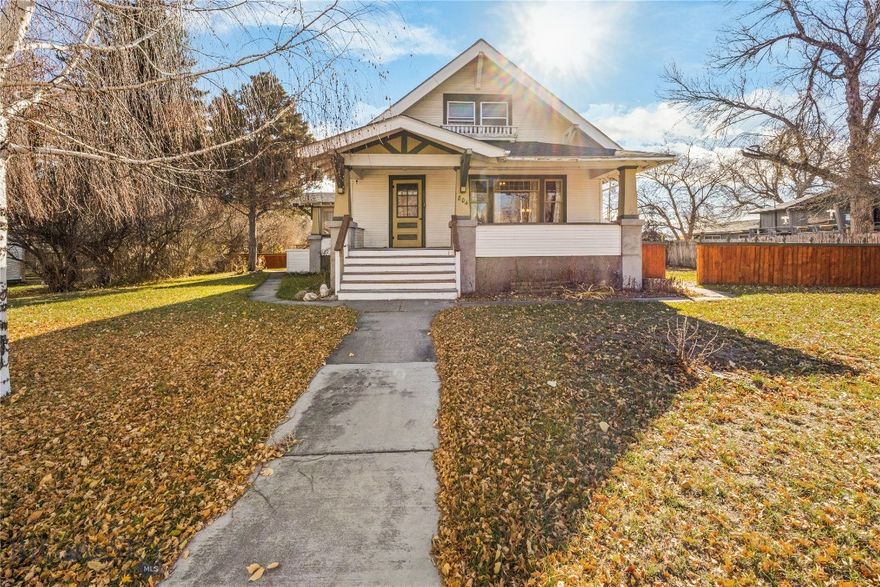 Step into this charming 1920 Craftsman that perfectly blends timeless character with everyday functionality. Original hardwood floors and built-ins highlight the home’s historic appeal, while the thoughtful layout offers 3 bedrooms, 2 bathrooms, a kitchen, dining room, living room, office, and bonus room. Enjoy relaxing on the inviting front porch or in the fenced yard surrounded by mature trees and garden space. Two alley-access garages provide convenience and extra storage, and the unfinished basement with a separate entrance offers endless potential for projects or expansion.

Located in the heart of Townsend, Montana—a small town brimming with the same charm this home embodies—you’re just about an hour from Bozeman and 40 minutes from Helena. A rare find full of warmth, history, and small-town appeal!