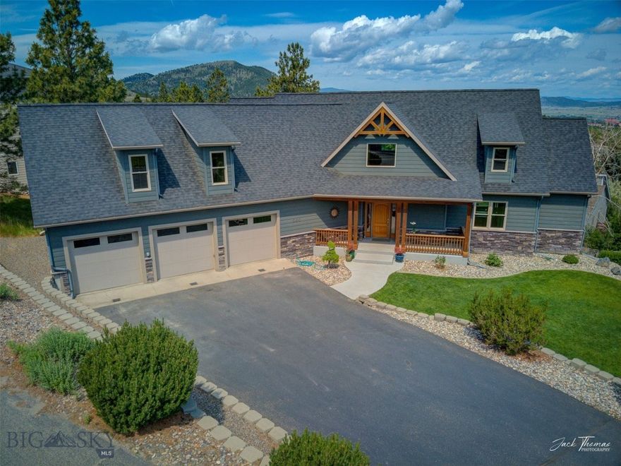 Nestled on a quiet, dead-end street in the coveted South Hills of Helena, this home allows you all the benefits of living right in town, yet there are nearly +/- 80 miles of hiking and biking out your door. This beautifully designed home features 6 spacious bedrooms and 3.5 bathrooms. It has the perfect layout for entertaining, large windows that allow you to embrace the surrounding natural beauty, cathedral ceilings, and statement fireplace. The 6th bedroom of the home is so large that it could also be used as a family room/den or library. Additional highlights of the home include an attached 3-car garage, a private office retreat on the upper floor, newer furnace and hot water heater, and an oversized laundry room on the main floor for added convenience.