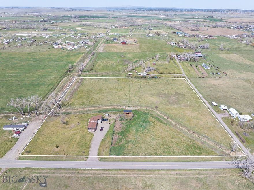 Country living on 10 acres in Shepherd! This 3 bed, 1 bath home offers 1,814 sq ft with a functional layout, spacious living areas, and great natural light throughout. The property is fenced and provides plenty of room for animals, equipment, or future improvements. Enjoy wide open views, privacy, and the peaceful setting while still being a short drive to Billings and the Heights. A great opportunity to make it your own and enjoy Montana living. Info deemed reliable but not guaranteed. Buyer/buyer agent to verify.