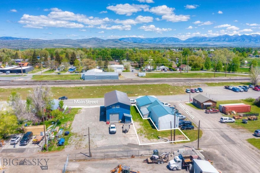 Rare commercial land in Manhattan's vibrant community with 15 ft of E. Main Street frontage. 3424 sq ft commercial parcel off Main St. and S. 8th St. The strip of E. Main frontage jogs back to 30 feet off S. 8th  with over 50 feet access from back alley. Recently surveyed and all corners are marked. Zoned Central Business District which has no minimum set backs from property lines. Endless opportunities with ideal live/work. Use your imagination with this affordable lot---you could build an apartment on top of your business or shop. Currently there is a small wood building on parcel, but Seller is removing it so new Owner will have a blank slate for their business endeavor. Manhattan has experienced tremendous growth which means all sorts of new business opportunities for you to pursue.