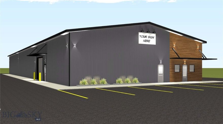 New Construction and Fronting Hwy 191 with excellent  visibility, 10,590 sf warehouse, Large Fence storage yard,  Extra parking, 2x 14x14 ft overhead doors, Loading  Dock, 16 ft sidewalls, LED high bay lighting, forced air gas heat, upgraded insulation package, Single Phase 600 amp power, office space with  A/C,   Still some time to customize prior to completion, Available Dec 2025