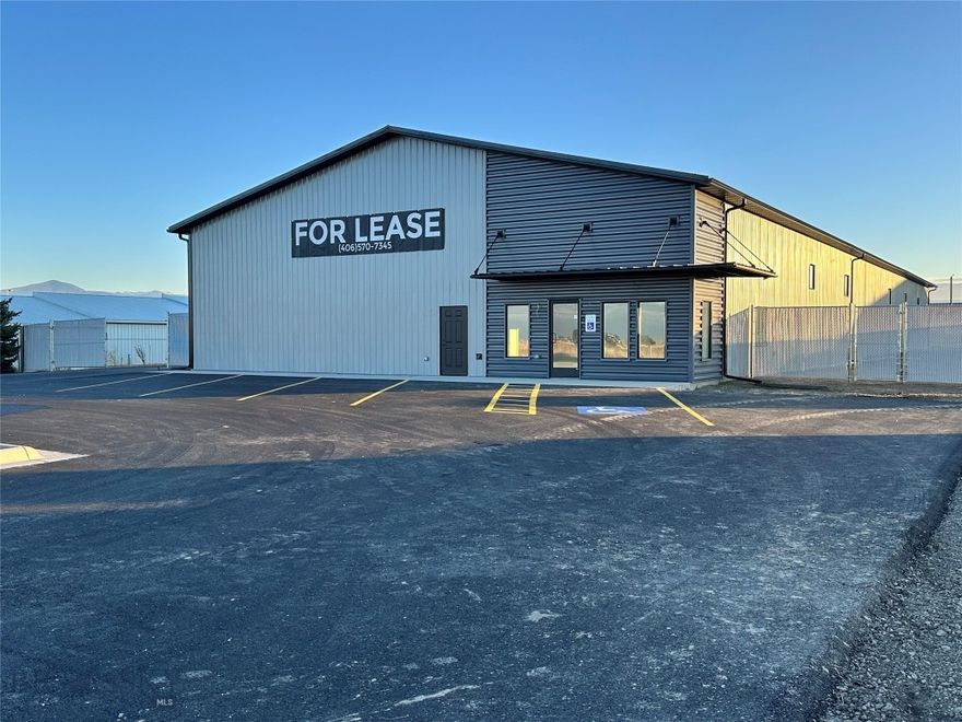 New Construction and Fronting Hwy 191 with excellent  visibility, 10,590 sf warehouse, Large Fence storage yard,  Extra parking, 2x 14x14 ft overhead doors, Loading  Dock, 16 ft sidewalls, LED high bay lighting, forced air gas heat, upgraded insulation package, Single Phase 600 amp power, office space with  A/C,   Still some time to customize prior to completion, Available Dec 2025