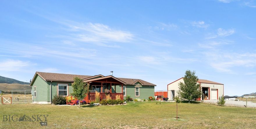 Your slice of Montana paradise! Nestled in the quiet community of Winston, this 1.32-acre property offers the perfect blend of country living and easy convenience. If you've been dreaming of a tranquil retreat with endless recreational opportunities right at your fingertips, this is the one. The centerpiece is a spacious 2007 home, offering 1620 square feet of comfortable, one-level living space. The open layout includes 3 bedrooms and 2 bathrooms, providing plenty of room for family and guests. A spacious kitchen is convenient and functional. Updated flooring and meticulous upkeep are bonuses in this home. Stay warm and cozy all winter long with the inviting wood-burning stove, creating a rustic and welcoming atmosphere. New Roof 2025. Step outside and discover a true haven for hobbyists, mechanics, and anyone needing extra space. The large 30x24 pole barn/garage is a standout feature. It's ideal for storing your vehicles, boat, recreational vehicles, or for use as a workshop.  
The 1.32-acre lot provides plenty of room for your Montana toys, a garden, or simply to enjoy the wide-open space, and there's a kennel and fencing in all the right places. Location is everything, and this property delivers. Situated just minutes from the shores of Canyon Ferry Lake, you'll have world-class fishing, boating, and water sports just a short drive away. Hunting enthusiasts will appreciate the proximity to thousands of acres of public land up Weasel Creek Road to BLM then Forest Service land, with unparalleled opportunities for big game hunting. The property offers fantastic views of the surrounding mountains and is easily accessed from Highway 287. Commuting is a breeze, with Helena just 20 minutes away for all your shopping and dining needs. Bozeman is only an hour away. Enjoy the serene country lifestyle without sacrificing accessibility. This property is more than a home; it's a gateway to the best of Montana's outdoors. Don't miss your chance to own this fantastic property where adventure and tranquility meet.