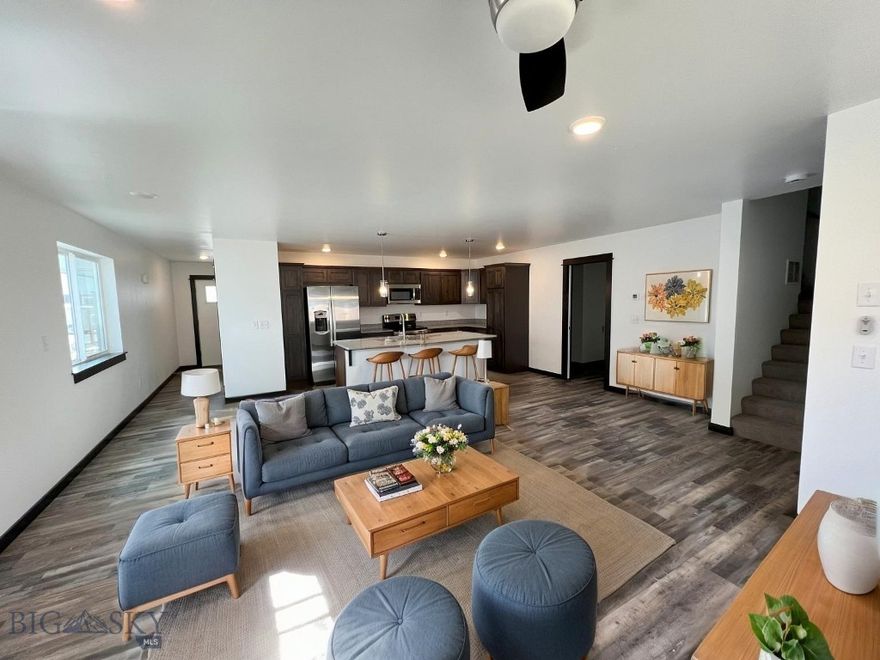 601 Black Diamond Unit D is a home that blends comfort, convenience, and modern design in one of Belgrade’s most desirable locations. From the moment you step inside, you’ll notice the bright and inviting atmosphere, with an open-concept main level that makes everyday living feel effortless. The living room flows naturally into the kitchen and dining area, creating a space that works just as well for quiet evenings at home as it does for entertaining friends. The kitchen is finished with quartz countertops, stainless steel appliances, and thoughtful details that make cooking and gathering a joy.

Upstairs, the layout continues to impress with spacious bedrooms designed for both privacy and comfort. The primary suite is a true retreat, complete with a walk-in closet and private bathroom. Every detail, from the natural light to the efficient floor plan, has been crafted to make this home as functional as it is welcoming.