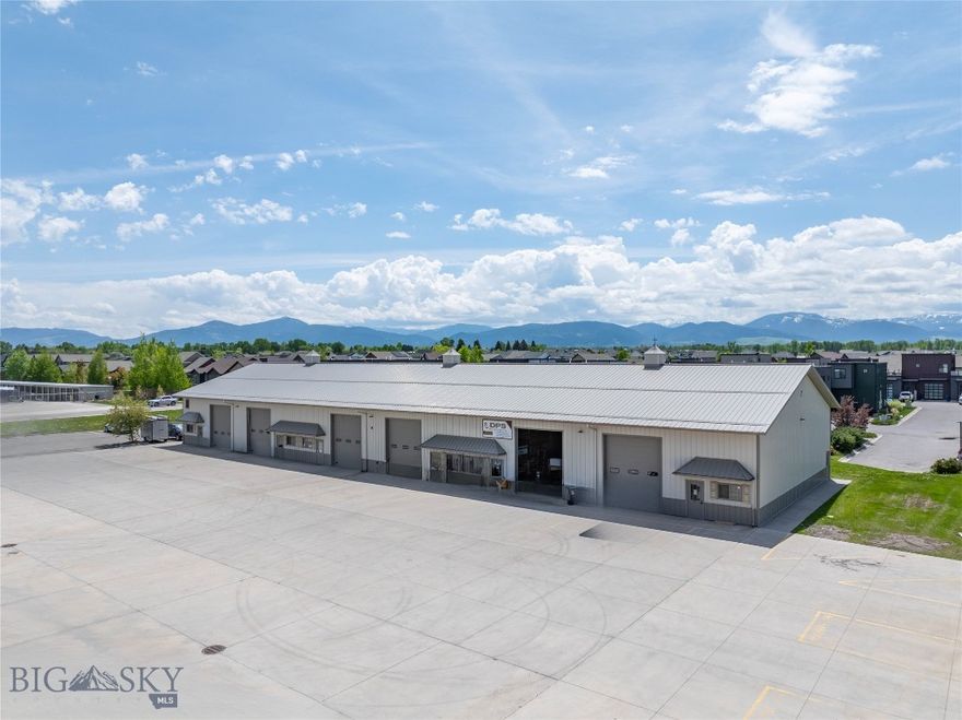Spacious 1,785 ± SF industrial/warehouse unit in Bozeman’s desirable Woodlands Park area. Unit C offers a versatile layout ideal for light industrial, storage, creative shop, or small business use. Features include a large overhead drive-in door, generous ceiling height, one full bathroom, functional office space, and mezzanine storage for additional organization. Conveniently located with easy access to downtown Bozeman and Four Corners, this property benefits from strong local traffic and proximity to complementary businesses. Perfect for owner-users or investors seeking a flexible commercial space in a growing, well-connected area.