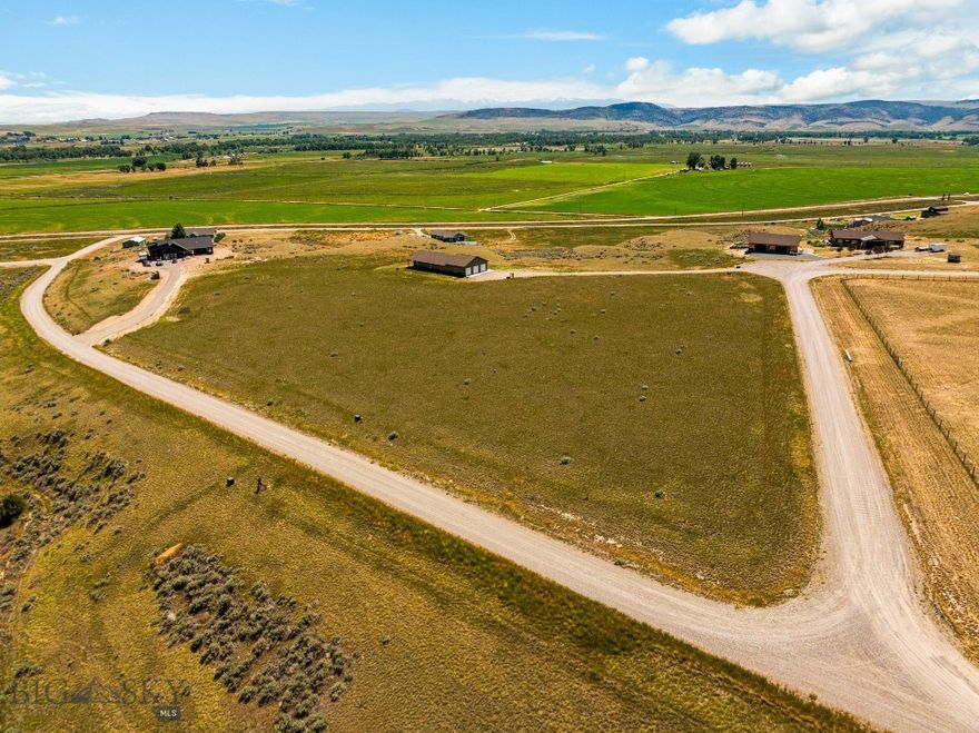 Discover your blank canvas in Three Forks on this gently sloped, 3.11-acre parcel at the end of a private cul-de-sac. With sweeping west facing views across Montana prairie to distant mountain ranges, this tranquil lot is the perfect setting for a dream retreat or family estate.

With utilities already in place including electricity and natural gas, this property is ready for your vision. Featuring paved road access and a peaceful cul-de-sac setting, it offers a rare blend of rural tranquility and modern convenience. Whether you're planning a custom home, guest cabin, or workshop, this lot provides the ideal foundation to bring your plans to life.

Just minutes from the heart of Three Forks, and under 45 minutes to Bozeman and the airport, the location is ideal for those seeking space without sacrificing accessibility. Outdoor enthusiasts will appreciate the proximity to world-renowned fly fishing on the Madison, Gallatin, and Missouri Rivers, as well as hiking, biking, and scenic state parks.

Whether you're envisioning a quiet weekend escape, a legacy estate, or your forever home, this 3+ acre parcel offers a rare combination of privacy, natural beauty, and location capturing the very best of Montana living.