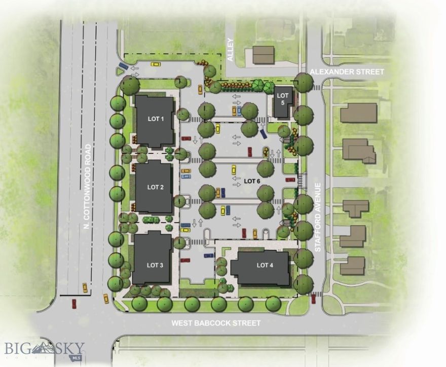 Brand new commercial development, Valley West Square, with great exposure on the northeast corner of Cottonwood and W Babcock Street. Major arterial to Gallatin High School with a thousand homes within blocks of this coveted location. B-1 zoning provides for a mix of retail and office uses with easy neighborhood accessibility. Common parking and all major utilities in place.