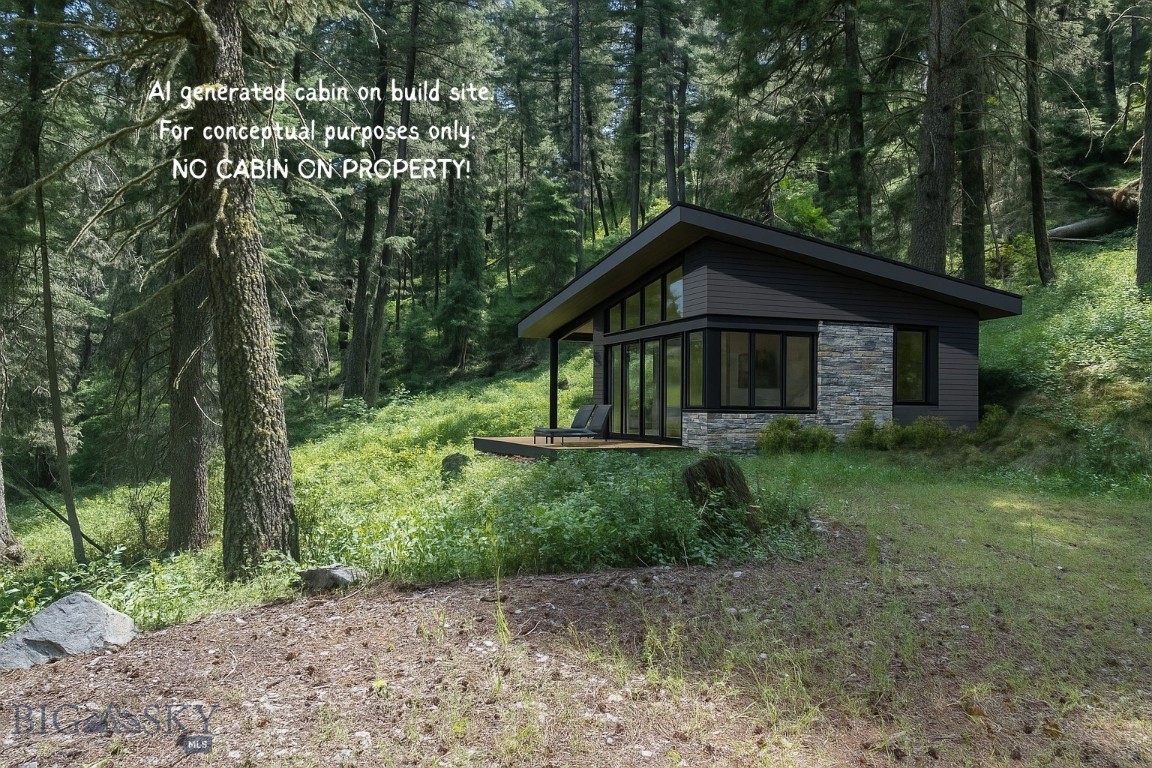 Discover the perfect canvas for your mountain retreat on this stunning 2.42-acre lot in the heart of Gallatin Canyon with no HOA. Conveniently located just 11 miles from Gallatin Gateway and a short 20-mile drive to Big Sky, this property offers the ideal blend of accessibility and seclusion.
Experience the best of outdoor living with direct access across Highway 191 to Storm Castle Mountain Peak, countless recreational opportunities on the 586,000+ acres of Gallatin National Forest, and the pristine Gallatin River. Whether you’re into hiking, fishing, or simply soaking in the breathtaking scenery, this location has it all.
The lot is equipped with essential utilities, including electricity to the build site and a well already on the property (no pump installed). A developed driveway leads to your build site, and a septic system is in place for a one-bedroom cabin (pump not installed).
Surrounded by trees and featuring a gently sloped topography, this lot offers privacy, making it the perfect spot to create your dream home or weekend getaway.
Don’t miss this incredible opportunity to own a slice of paradise in Gallatin Canyon! Contact your favorite agent today for more information or to schedule a viewing. *NO cabin on property, AI generated cabin to show build site location.*