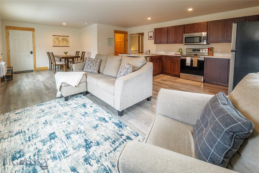 Discover a world of possibilities with this exceptional property. Whether you’re looking to own a flourishing vacation rental business or explore long-term rental options, this prime location just outside Yellowstone National Park offers unmatched potential. Built in 2020, the property features four fully-equipped, turnkey apartments with impeccable design. Each unit includes two bedrooms, a full bath, upscale finishes, in-unit laundry, and tasteful furnishings with all essential appliances.

Accessibility is a key feature, with one ground-level unit being ADA compliant, while all units offer spacious doorways and single-level living for added comfort. Located just steps from the stunning Yellowstone River, the historic Roosevelt Arch, and Yellowstone National Park’s only year-round entrance, this property boasts an unbeatable location, providing easy access to the region's diverse amenities throughout the year. Seller financing is possible.