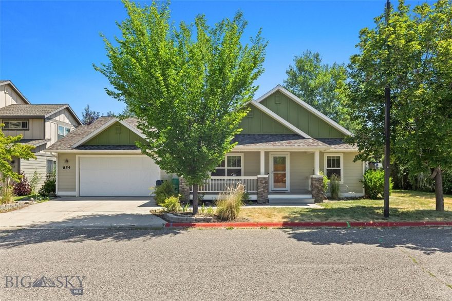 Single level living in a great central Bozeman location! This well-maintained and updated home is conveniently located near parks, schools, public transportation, and trails. The home features 3 bedrooms, 2 bathrooms, and a bonus room with a great open concept floor plan. The updated kitchen is perfect for entertaining, and the great room opens to the backyard with incredible Bridger Mountain views. Beat the heat this summer with the AC, and cozy up to the fireplace in the cold winter months. The laundry/mud room off the heated two-car garage is a great space to drop your belongings when you get home. Contact us or your favorite Realtor to schedule a showing!