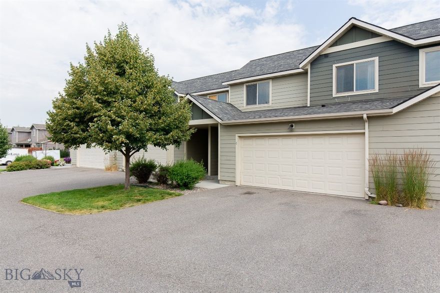 Extremely well maintained 3 bed 2.5 bath condo located in North Star Subdivision. This unit features a main floor master bedroom, with an open and inviting living room, kitchen, and a half bath. There is a separate laundry area leading into the 2-car garage, which is perfect for all your storage needs. Upstairs you will find two additional bedrooms, both with walk-in closets, and a full bath. The fenced backyard and patio area are perfect for those beautiful summer evenings. Centrally located between Bozeman and Belgrade, this condo is not one to miss. Call your Realtor today to tour this beautiful home.