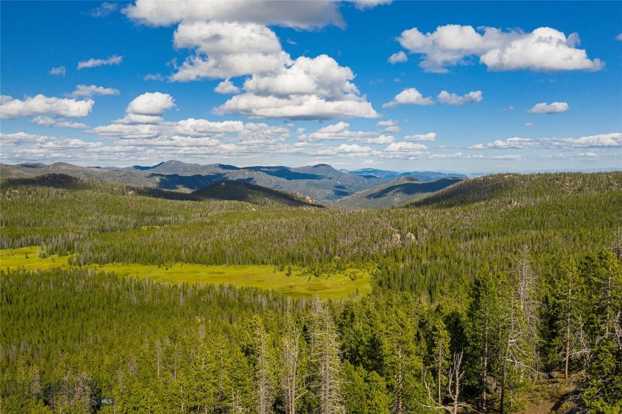 Tucked high in the mountains above Butte, East Ridge Park is a rugged Montana property presenting a rare opportunity to own a section of the iconic Continental Divide Trail which passes through it's western edge. This Forest Service inholding offers privacy with well-timbered hillsides and relatively level meadow ground with seasonal water surrounded by 1000's of acres of public lands. Bordering Our Lady of the Rockies monument, this property offers solitude and unmatched access to Deerlodge National Forest. Located within Hunting District 350—known for its elk and deer populations—the property is well suited as a private mountain retreat, a hunting basecamp, or a conservation-minded investment. Three miles west of Delmoe Lake. (Due to Forest Service wildlife management restrictions, mechanized vehicular access is permitted across the Forest Service land throughout the winter but horse or foot traffic access only in the summer.)