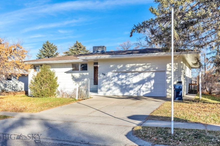 Great duplex style home in one of Bozeman's "last best neighborhoods". Tucked away on S 14th Ave, a dead end street, this home has everything you're looking for. The home sits on a spacious 10,000+sqft lot with fenced back yard and has a spacious two car attached garage, and updated living spaces. The upstairs features a large living area with an open kitchen & dining area, three bedrooms and two bathrooms. The garden level basement has its own entrance and features a two bedroom, one bathroom apartment. There is a shared laundry & storage area in the basement that both units can easily access. The back yard has mature trees, a spacious lawn and deck, a great space for summer evenings. With some newer appliances in both the upstairs & downstairs units, this home is ready for the next owners and their vision they will bring to this versatile property.