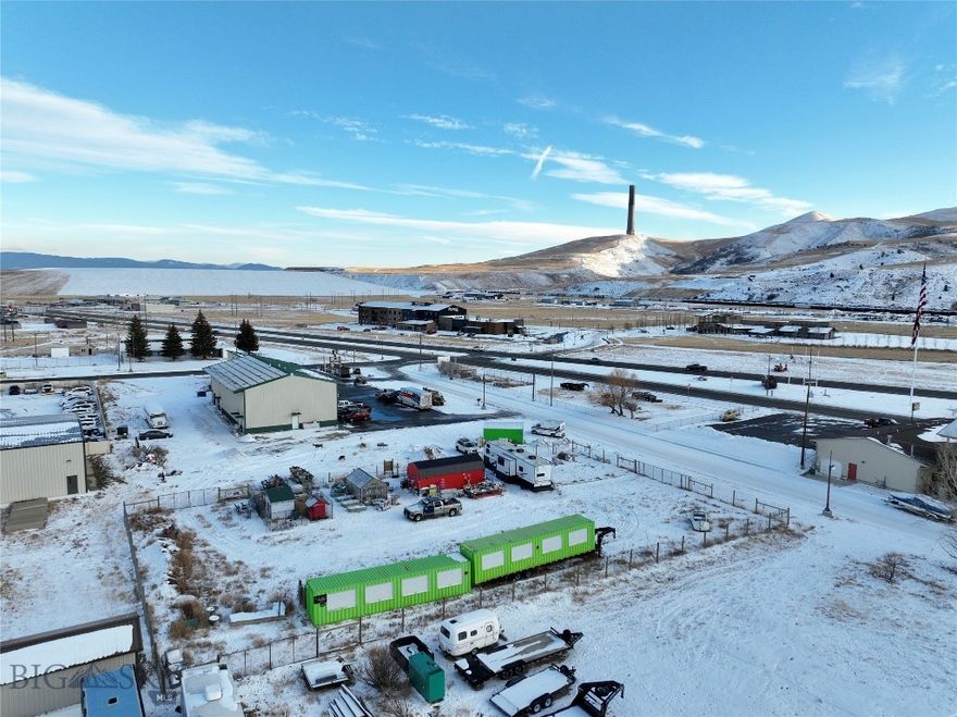 Two commercial lots with high visibility from Highway 1! These two lots combine to total just under one acre of land under commercial/light industrial zoning on the east end of Anaconda, MT, an area booming with commercial development and several newly established, successful businesses including Murdoch’s, O’Reilly Auto Parts, Black Diamond Car Wash, She Brews Coffee, The Forge Hotel, Barclay II Supper Club, APOC World - a sporting goods and firearms store, and more. This particular location has an exceptional traffic count and sees an average of over 10,000 vehicles pass by per day creating an incredible opportunity. Three phase power is on the property and water has been plumbed into the property off the main line, which is located in Montana Drive near the south property boundary. Additionally, sewer is located in the alley right of way near the North boundary. This land is a blank slate for a new exciting business venture in the heart of southwest Montana!