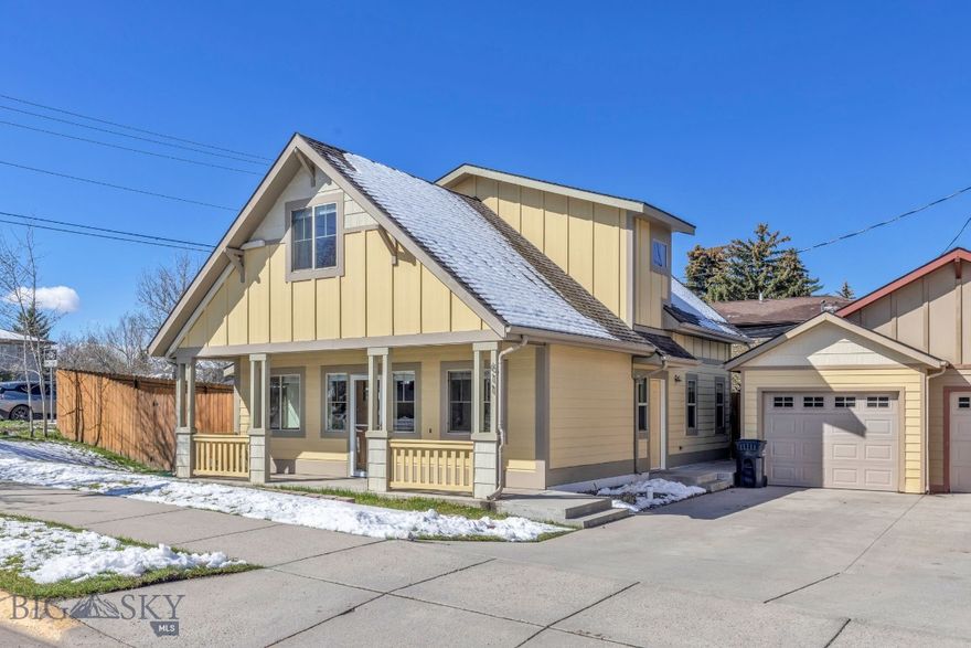 This charming single-family home in Midtown boasts a prime location just half a block from the Bozeman High football stadium, with convenient access to The Elm and nearby shopping centers. Inside, you’ll find three generously sized bedrooms and a well-designed layout, highlighted by radiant heated tile floors on the main level for added comfort.
The home also features hot water baseboard heating and energy-efficient AC mini-splits on the second floor, providing year-round climate control. Recent updates—including fresh interior paint and newer flooring—create a clean, modern feel throughout.
The property offers excellent accessibility to local amenities and main routes, making commuting and daily errands simple and efficient. The fenced backyard provides a functional outdoor space for relaxing, gardening, or entertaining.
Move-in ready and ideally located, this home is ready to be enjoyed from day one.