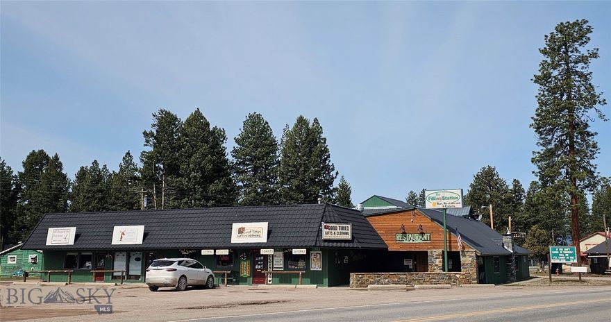 The Filling Station Bar, Grill & Casino on the Glacier Park Highway in the heart of Seeley Lake is filled with opportunity. The Filling Station is a well-established business & is well run & profitable. The sale includes an all beverage license with gaming, all fixtures & business equipment. Situated on 1.6 acres, the Bar, Grill, Casino building also includes commercial storefronts that are leased out for additional income & a detached laundromat facility. Business is offered with an option to purchase the adjacent owner's residence with 1.97 acres which includes vacant land that has amazing development potential as it is serviced by the Seeley Lake Mutual water District. The Seeley Lake Comprehensive Plan designates this property as 4 units/ acre (subject to Missoula County approval). The home is 1790 sf, has 3 BR & 2BA & a fenced yard. Extensive tourist traffic in the summer & winter.
