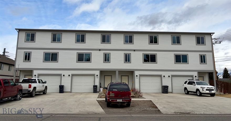 Exceptional investment opportunity in the heart of downtown Belgrade! This newer fourplex, built in 2023, offers four spacious units, each featuring 3 bedrooms, 2.5 bathrooms, a private laundry room, and an attached one-car garage. The property is fully rented, with three units leased at $2,375/month and one at $2,200/month, providing immediate income. Being newer construction helps with minimal maintenance and its downtown location makes it close to local amenities, shopping, dining, parks and commuting routes. This turnkey fourplex presents an excellent opportunity for both seasoned and first-time investors.