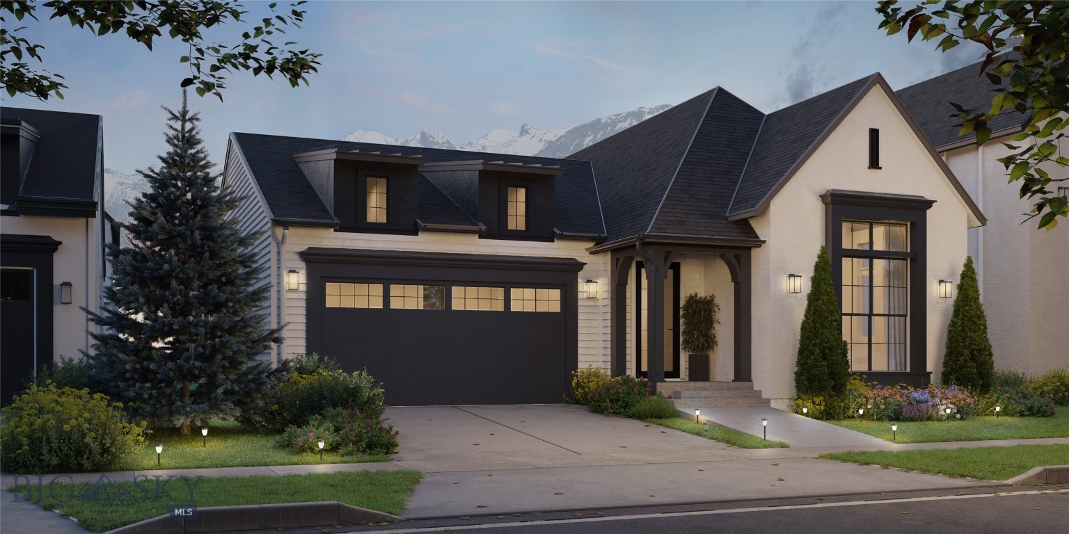 Welcome to The Bungalows at Blackwood Groves, where timeless charm meets modern convenience. These elegant homes offer thoughtful, high end finishes and spacious living areas with big views, blending classic design with contemporary flair. Plan 1 maximizes main floor living, with three spacious bedrooms, 2 full baths, and an open and inviting floor plan. Each residence boasts a fenced backyard, providing a private retreat for relaxation or outdoor gatherings. Discover a neighborhood designed with you in mind, where charming, diverse streetscapes invite exploration and neighborly camaraderie flourishes. Explore numerous neighborhood parks that are interconnected. The gathering spot is rooted in the Village Square and will have a great selection of places to eat, shop and have fun. You can get everywhere with ease, meet your neighbors and enjoy spending time outdoors on the community trails and sport courts, perfect for active lifestyles and leisurely strolls. The neighborhood is situated within an education hub, surrounded by top-tier elementary and middle schools, with Montana State University just a stone's throw away. Conveniently located, The Bungalows are just a short distance from Bozeman's historic Main Street, accessible via the scenic Gallagator Trail—a mere 10-minute bike ride away. Embrace the essence of small-town living in a setting designed for community connection and outdoor enjoyment. Welcome home to The Bungalows at Blackwood Groves—where life unfolds in perfect harmony.