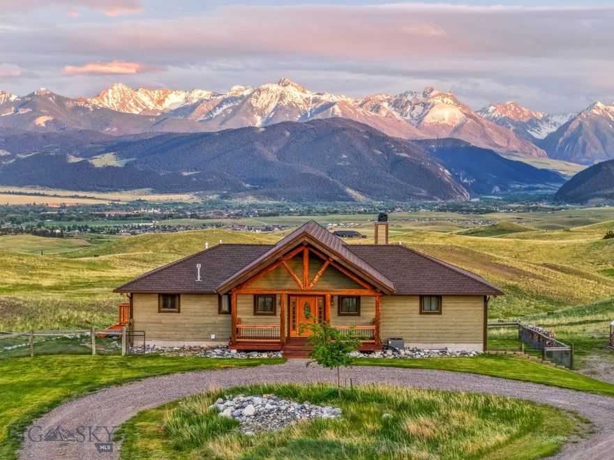 Welcome to 56 Trails End, a stunning Montana retreat perched on 28.3 private acres in the heart of coveted Paradise Valley. Surrounded by the dramatic peaks of the Absaroka, Bridger, and Crazy Mountain ranges, this exceptional property offers a rare combination of breathtaking views, open space, and modern comfort—just minutes from downtown Livingston.

Step inside this spacious 4-bedroom, 3-bathroom home, where an open-concept floor plan showcases the natural beauty outside through large windows that fill the home with light. The living room features a cozy fireplace, perfect for crisp Montana evenings, while the walk-in closets and thoughtful layout offer both functionality and comfort.

From the expansive outdoor deck, ideal for entertaining, soak in the wide-open skies and majestic mountain vistas. The home’s finished lower level is a full walk-out, offering additional bedrooms, generous living space, and direct access to the outdoors—perfect for guests, recreation, or multi-generational living.

Limited covenants allow the flexibility to truly make this land your own. Whether you're dreaming of raising livestock, adding additional outbuildings or simply having the freedom to explore and expand—this property supports a wide range of uses.