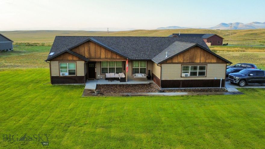 Welcome to 45 Wild Rye Place in Three Forks! This 3 bed, 2 bath home sits on a spacious double lot, offering extra room and privacy. The open floor plan is highlighted by a cozy gas fireplace and large windows that fill the home with natural light. The kitchen and dining area flow seamlessly, perfect for both everyday living and entertaining. The primary suite offers comfort and privacy, while two additional bedrooms provide space for guests, family, or an office. Outdoors, enjoy in-ground sprinklers, a landscaped yard, and plenty of potential for a shop, garden, or expanded outdoor living. Just 35 miles from Bozeman, this property combines peaceful county living with convenient access to shopping, dining, and recreation. Minutes from the Missouri River, golf, and trails, this home is move-in ready and full of opportunity to make it your own.