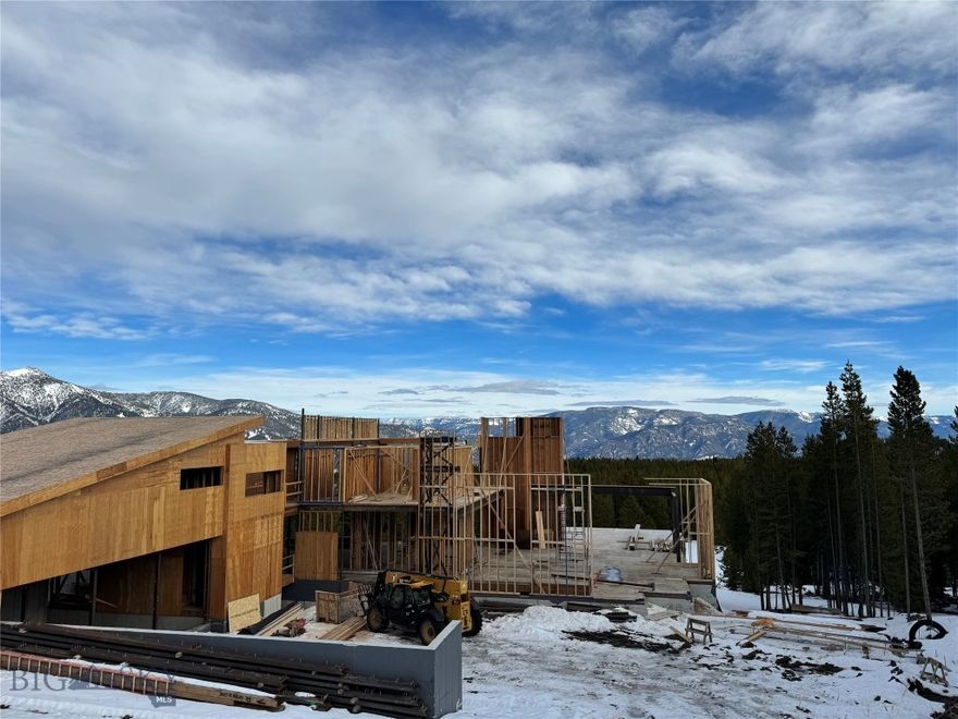 In Big Sky’s Spanish Peaks Resort community, an unparalleled home design is becoming a reality.  It integrates Nature’s majestic topography, landscape, materials and views to create a Modern Mountain Ranch home with 21st Century amenities & technology.  On 1.01 acres, this 11,995 square foot 3-level home has expansive windows and terraces.  SP Club Golf & Ski Membership conveys with purchase.  Built-in Oxygenation System. 
 MAIN FLOOR: Formal Living/Dining Room * Gourmet Kitchen/Dining * Bar/Wine Room * Family Room * 3-car Garage & 2-car Carport * Mud Room * Built-in Ski Lockers * Living Room w/ Gas Fireplace * Terrace w/ Fire Pit & Spa * Elevator 
SECOND FLOOR: Master Suite w/ His & Hers Closet & Seating Area w/ Exterior Terrace· * Kids Bedrooms & Bath * Guest Master Suite * Study/Library * Utility Room * Elevator  LOWER FLOOR: Kids Bedrooms & Bath * Theater/Media Room * Golf Simulator Room * Game Room w/ Bar * Kids Play & TV Room* Utility/Laundry Room * Terrace w/ Spa * Elevator