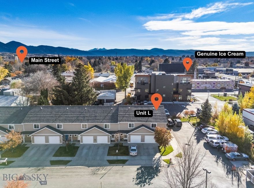 This bright and well-maintained 3-bedroom end-unit condo places you in the heart of Bozeman’s North 7th Ave corridor, just steps from Genuine Ice Cream, Last Best Place Brewing, The Elm, Ponderosa, and only a couple of blocks from Main Street and downtown Bozeman. The main level features an open layout with an upgraded kitchen including granite counters and stainless steel appliances, along with a comfortable living and dining area and a convenient half bath. Upstairs are three bedrooms, including a private primary suite set apart from the others, plus a second full bathroom, laundry, and additional storage. The one-stall garage provides year-round parking and gear space, and the BRAND NEW ROOF offers peace of mind for years to come. Enjoy comfortable, low-maintenance living in one of Bozeman’s most vibrant neighborhoods.
