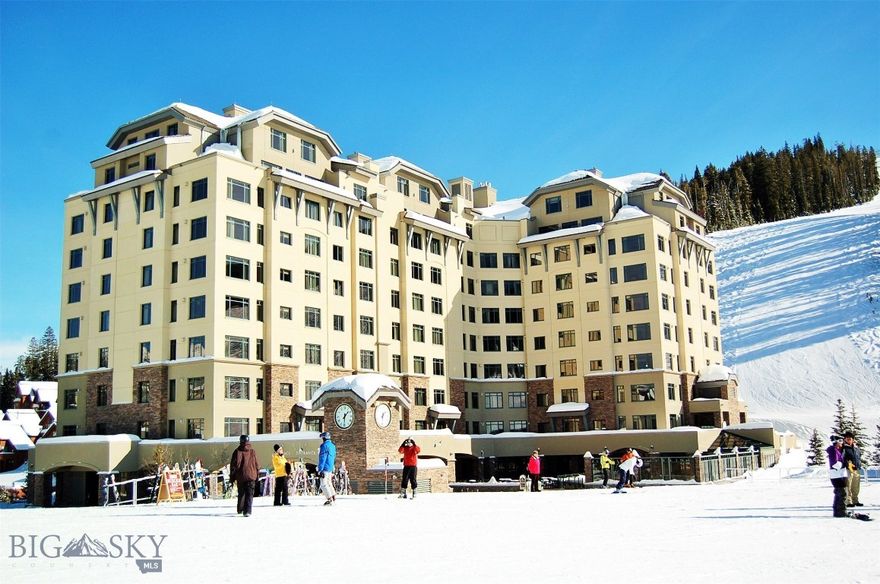 The Summit offers the best lodging location at the Big Sky Resort! Centrally situated in the base area with two, heated bubble, high speed lifts right out the door, the fully remodeled Summit building offers the services of a fine hotel with the advantages of private condominium ownership. This condo has one true bedroom with two queen beds, a wet bar, a kitchen, two baths, with two separate lock-off configurations for the utmost in rental flexibility. The views are of the ski slope and the Ram 8 lift and you are within walking distance to more lifts, area shopping, dining and attractions. Building amenities include: front desk, concierge, bellman, room service, pool, hot tub, sauna, fitness room, spa services, ski storage/tuning, relaxing lobby areas, Provisions boutique, the Carabiner Bar, Peaks Restaurant, underground heated valet parking and so much more.
