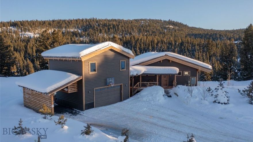 Nestled in the heart of Big Sky, this stunning mountain modern chalet offers the perfect blend of luxury, comfort, and convenience. The 3-bedroom, 3.5-bath main house is designed for both grand entertaining and cozy retreats, featuring a spacious vaulted great room with exposed wood timbers, a Tulikivi soapstone fireplace, and high-end modern appliances and finishes throughout.

A separate 1-bedroom, 1-bath ADU provides additional space for guests. Step outside onto the large covered wrap-around deck and take in the serene creekside setting, with peaceful backyard views and a private trail leading to South Fork Creek. Despite its tranquil feel, this home is just steps from Town Center, where Big Sky’s best dining, shopping, and entertainment await.

This is a rare opportunity to own a quiet, private escape with all the action just moments away.