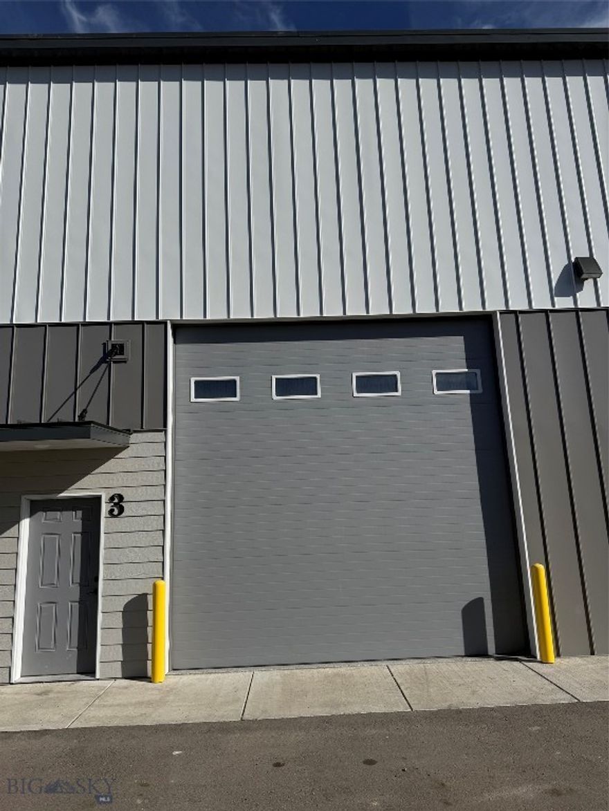 1,200 sq ft of brand-new warehouse space featuring 16’ ceilings and a 14’x12’ overhead door, perfect for a variety of commercial or light industrial uses. This space includes its own private bathroom and is designed for both functionality and convenience. Located just off Jackrabbit Road, this property offers excellent access to Bozeman International Airport and is only minutes from Gallatin Gateway, making it an ideal hub for distribution, storage, or operational needs.