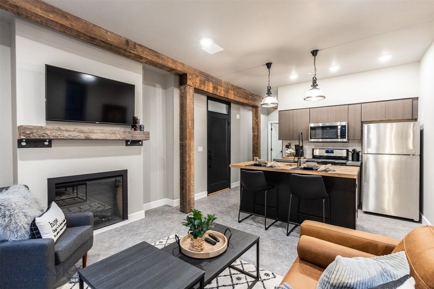 Don’t miss your chance to own a piece of this beautifully renovated 19 unit condo complex, ideally located in Uptown Butte just a short walk from local restaurants, shops, and amenities.
Each custom built 1 bedroom, 1 bathroom unit offers modern comfort and thoughtful design throughout. Enjoy a sleek, updated kitchen and bathroom, new flooring, and upgraded electrical, plumbing, and heating systems for peace of mind. Convenience meets style with an in unit washer and dryer combo and contemporary finishes that make these homes truly move in ready. This is the last available unit, so schedule your showing today before it’s gone!